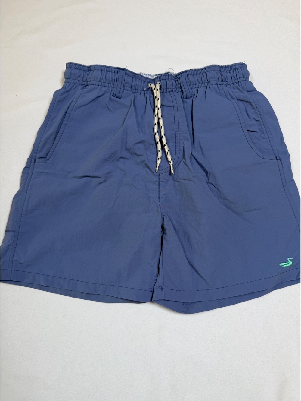 Southern Marsh Boy’s Medium Light Blue Swim Trunks Drawstring Pockets